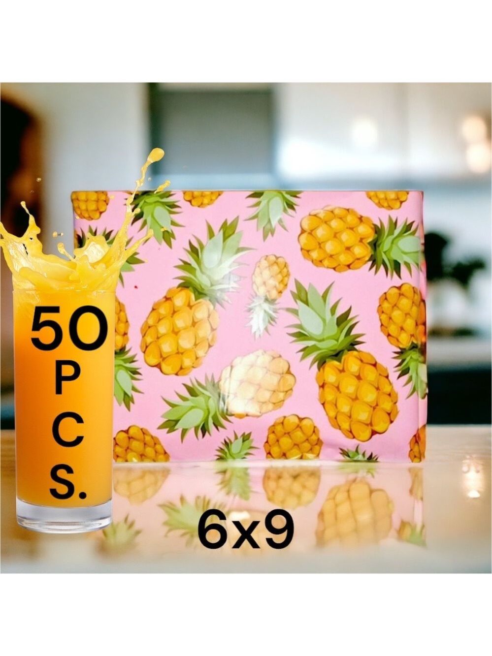 50 6X9 Pineapple Poly Mailers PRICE IS FIRM - Picture 3 of 7